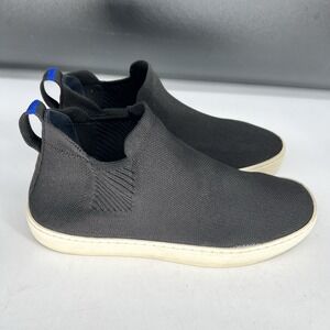 Women's Rothy's The Chelsea Knit Pull On Black Boots Size 9.5